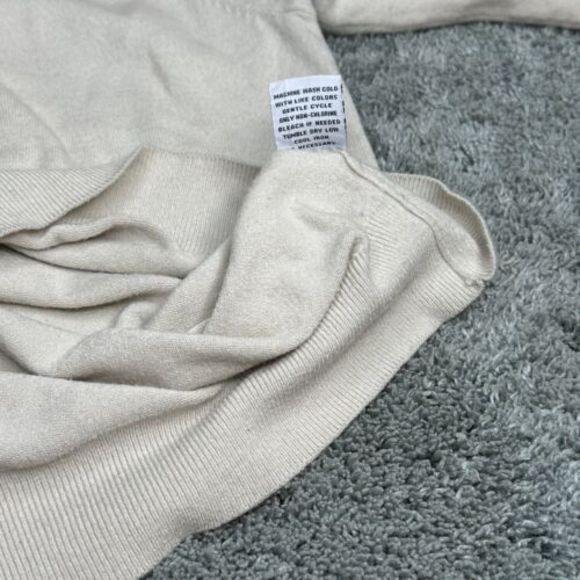 525 America Born in Bklyn Collared Women's Sweater Ivory Large NWOT‎ - Picture 8 of 10